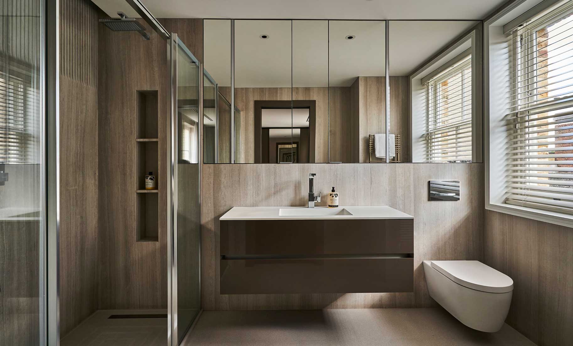A spacious bathroom you actually want to be in