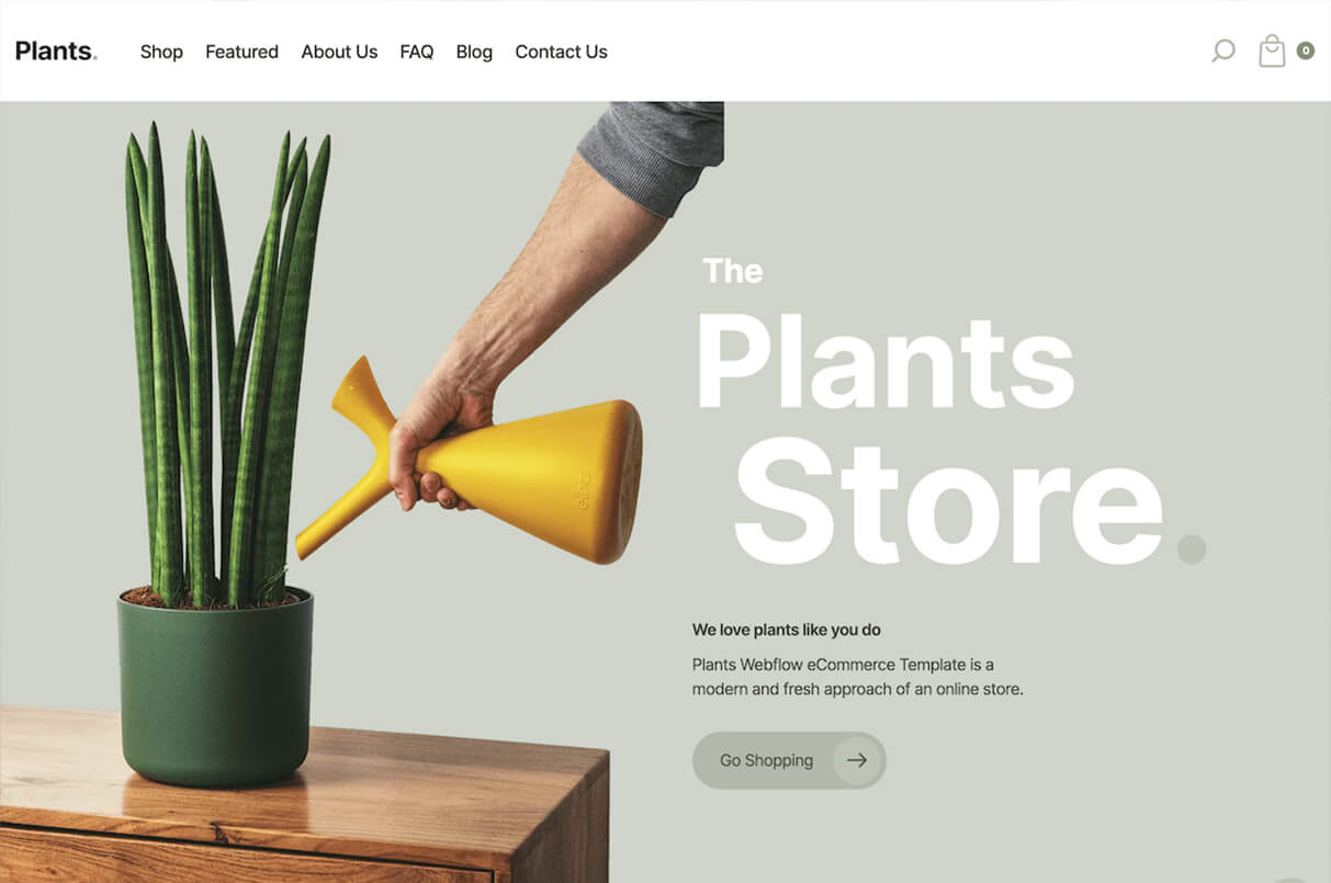 Plants site Template
