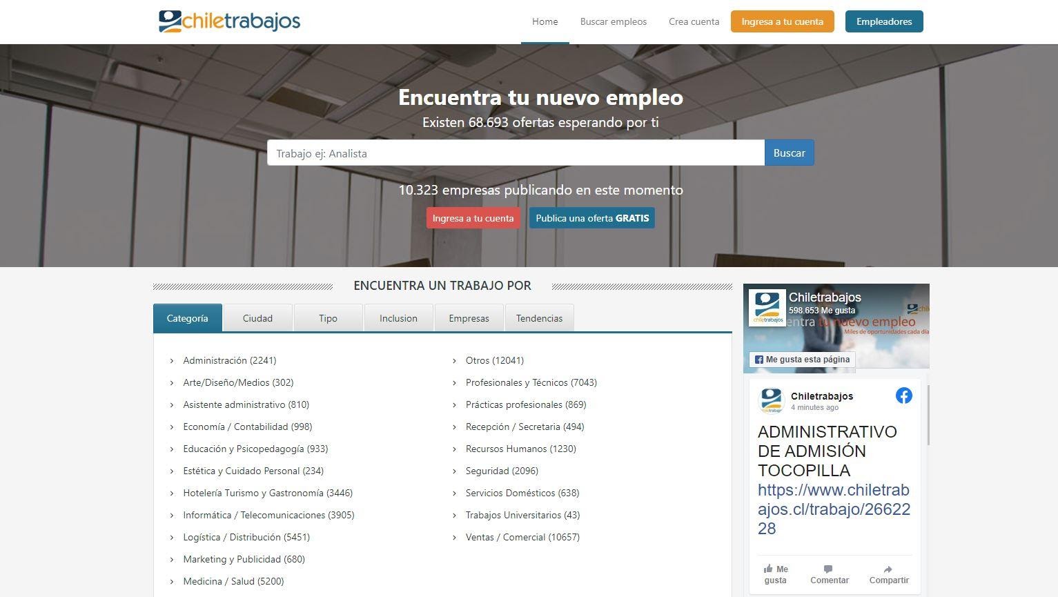 chile trabajos chilean job board
