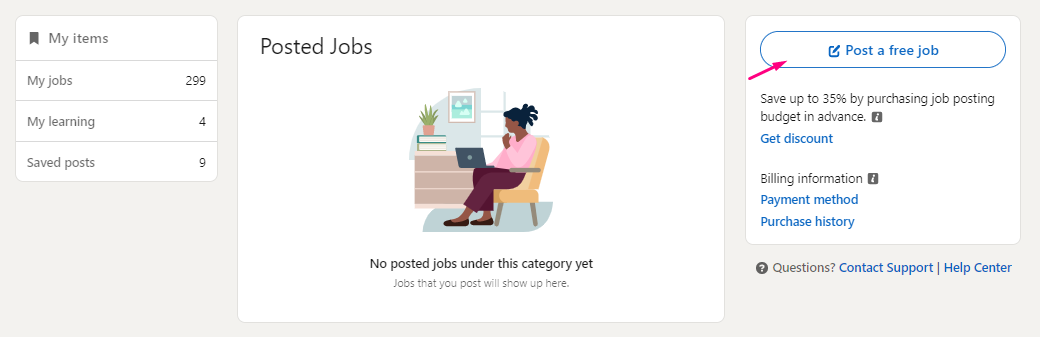 How to post a job on Linkedin