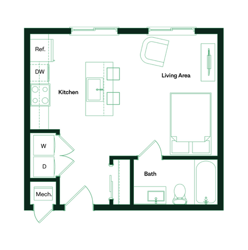 Student Apartment Athens GA UGA Off Campus Housing William Student