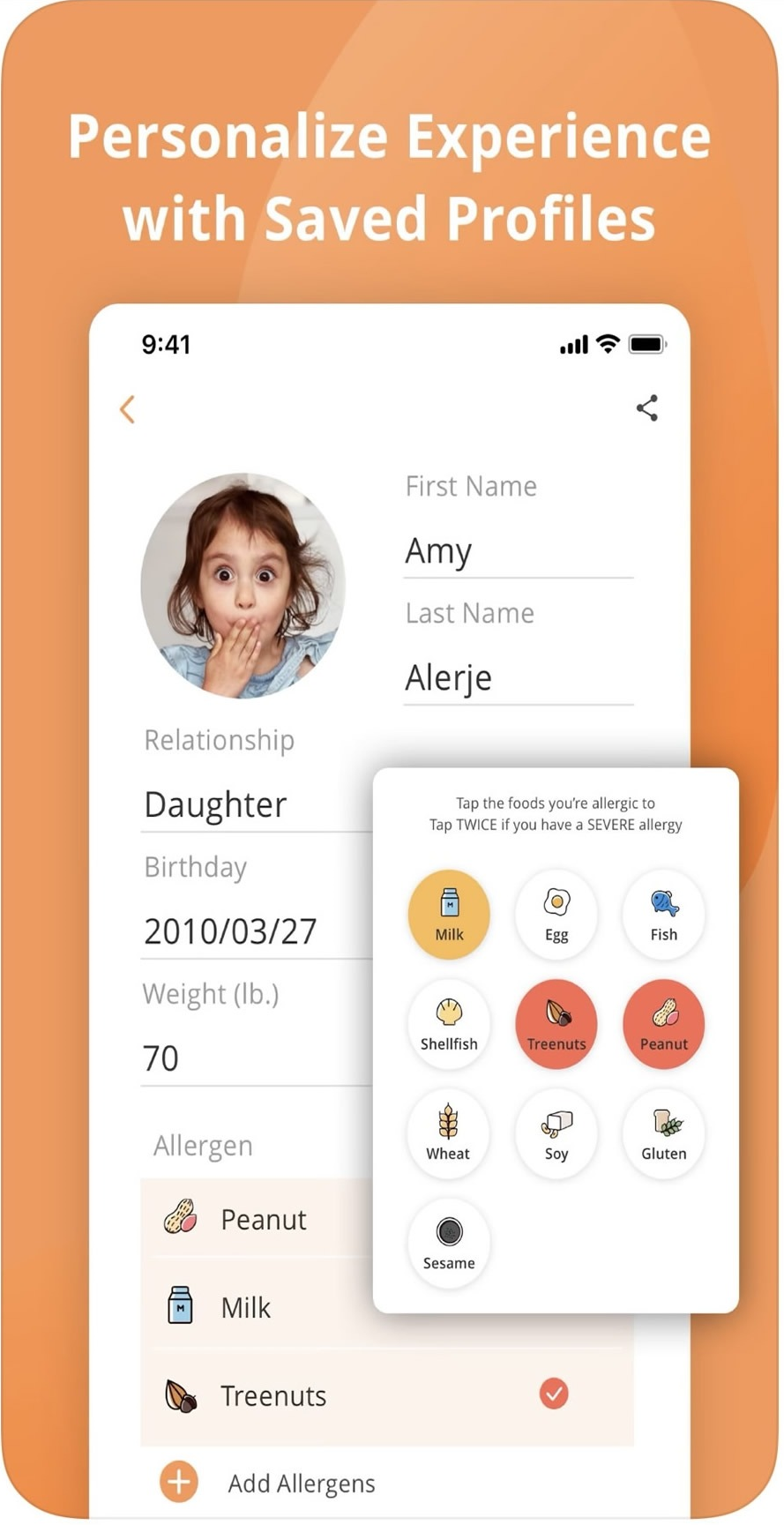 Create profiles on the Alerje Lifestyle App