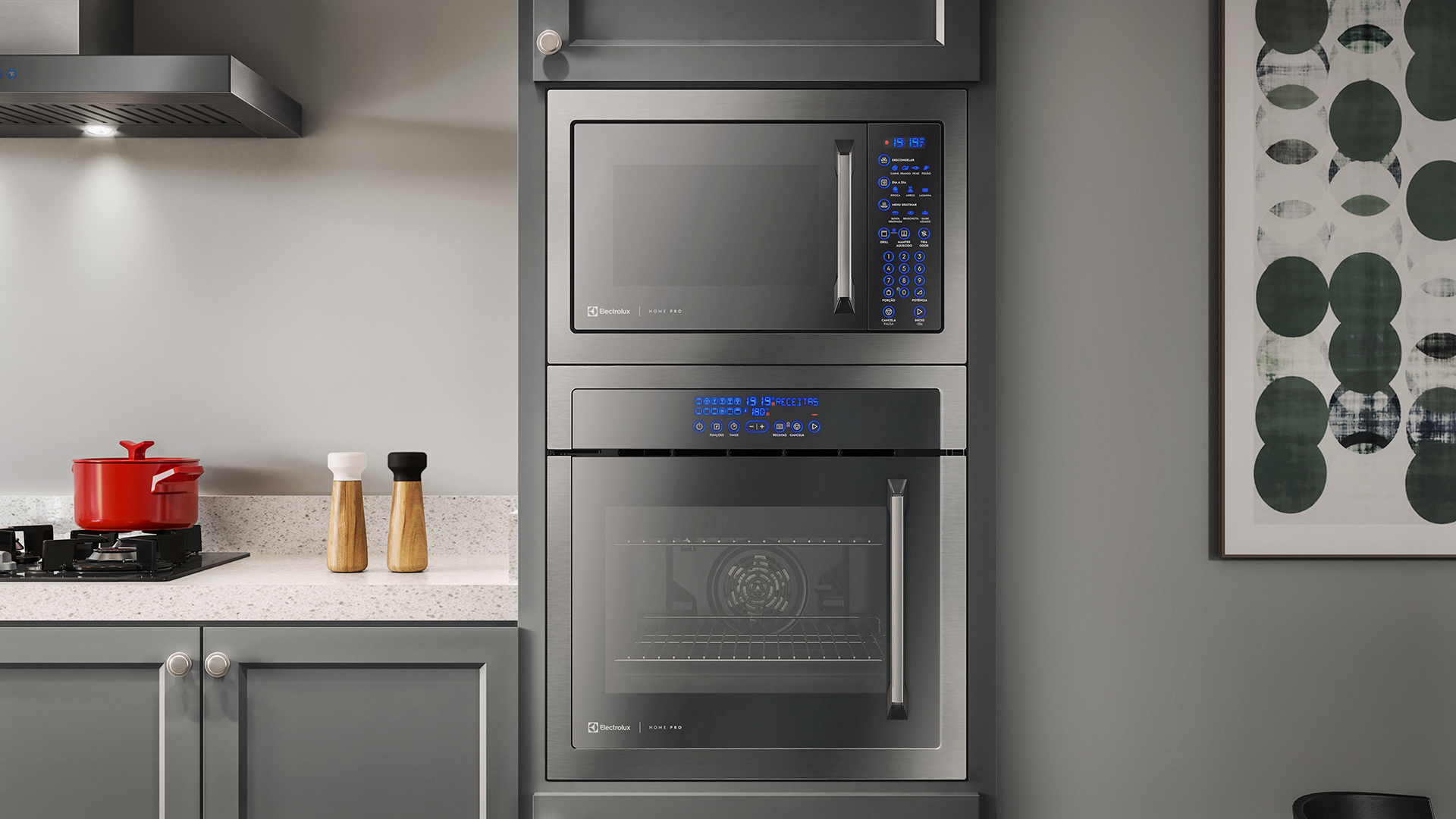 34l MX43T - Micro-Ondas 34L Inox Home Pro Electrolux