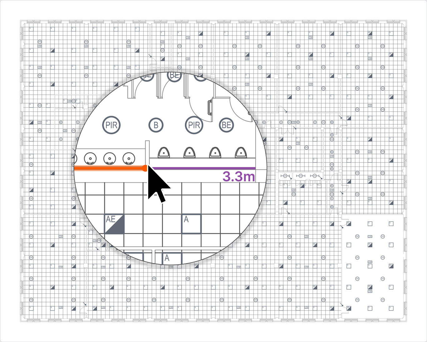 Linear measurements using Countfire