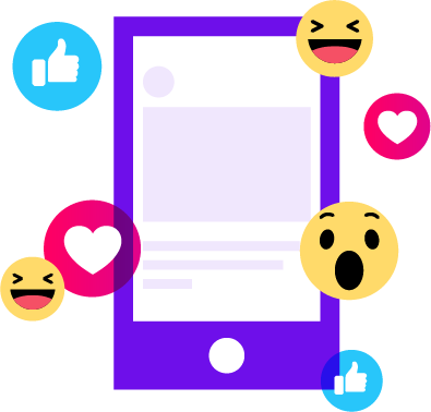 social emojis graphic
