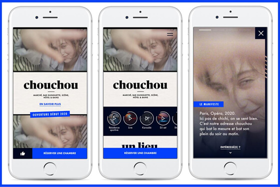 A mockup with phone screens