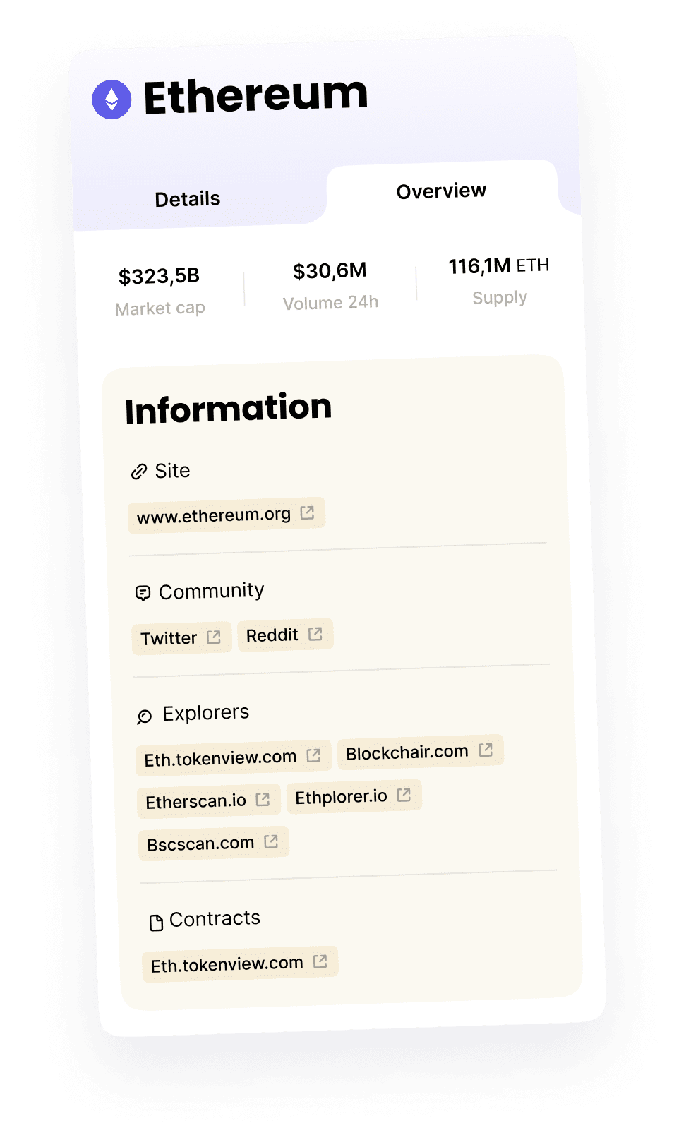Overview mockup