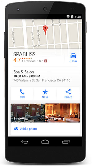SpaBliss map