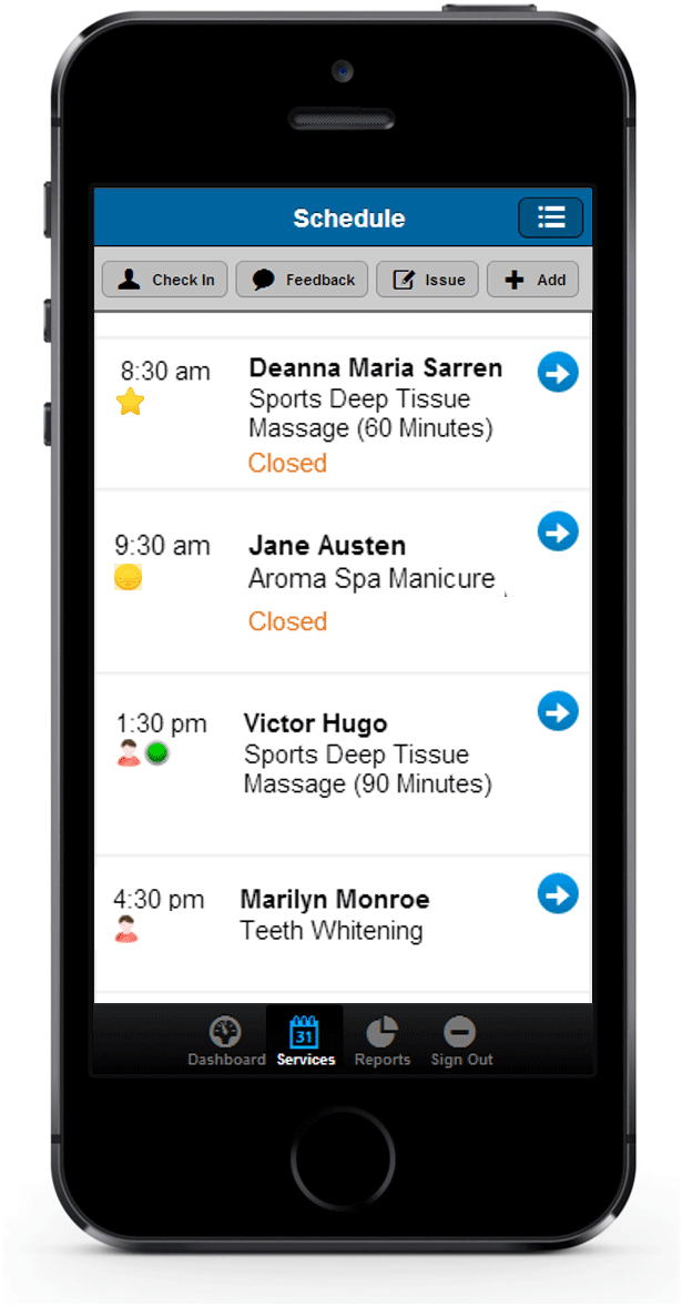 Staff schedule