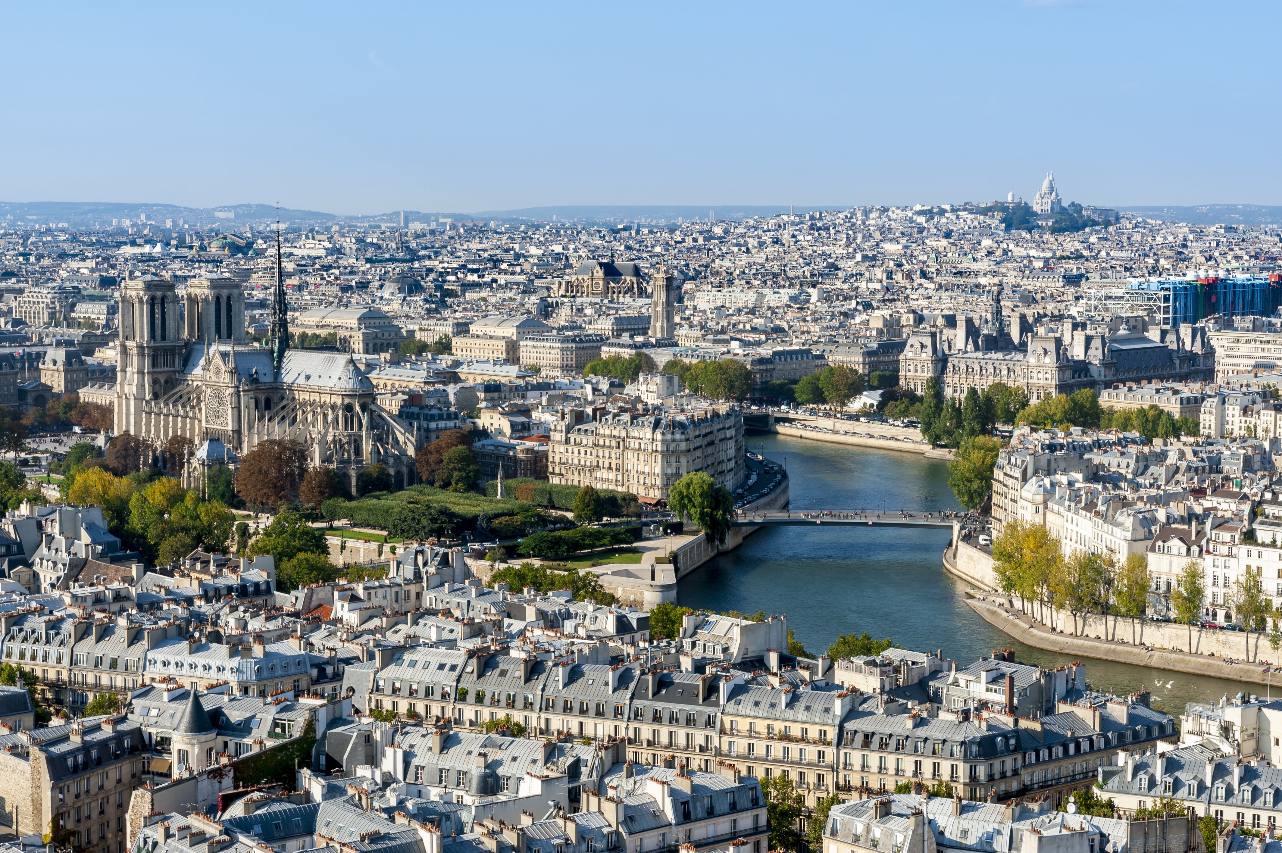 vue de Paris hôtel jardin de cluny