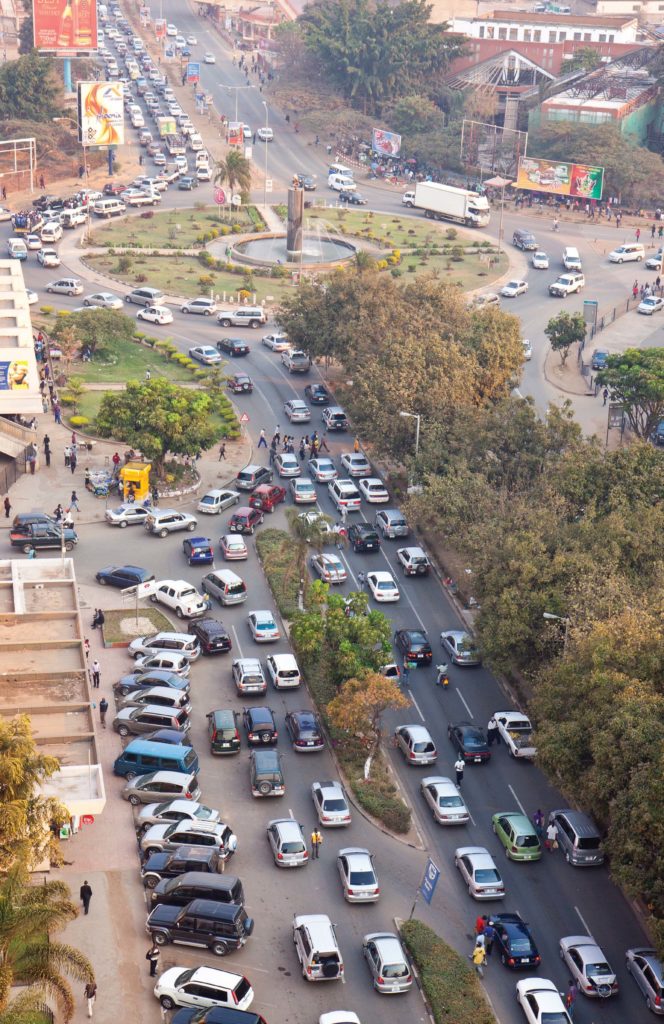 Lusaka is not a big city by world or African Standards and it was never designed to handle big volumes of modern traffic
