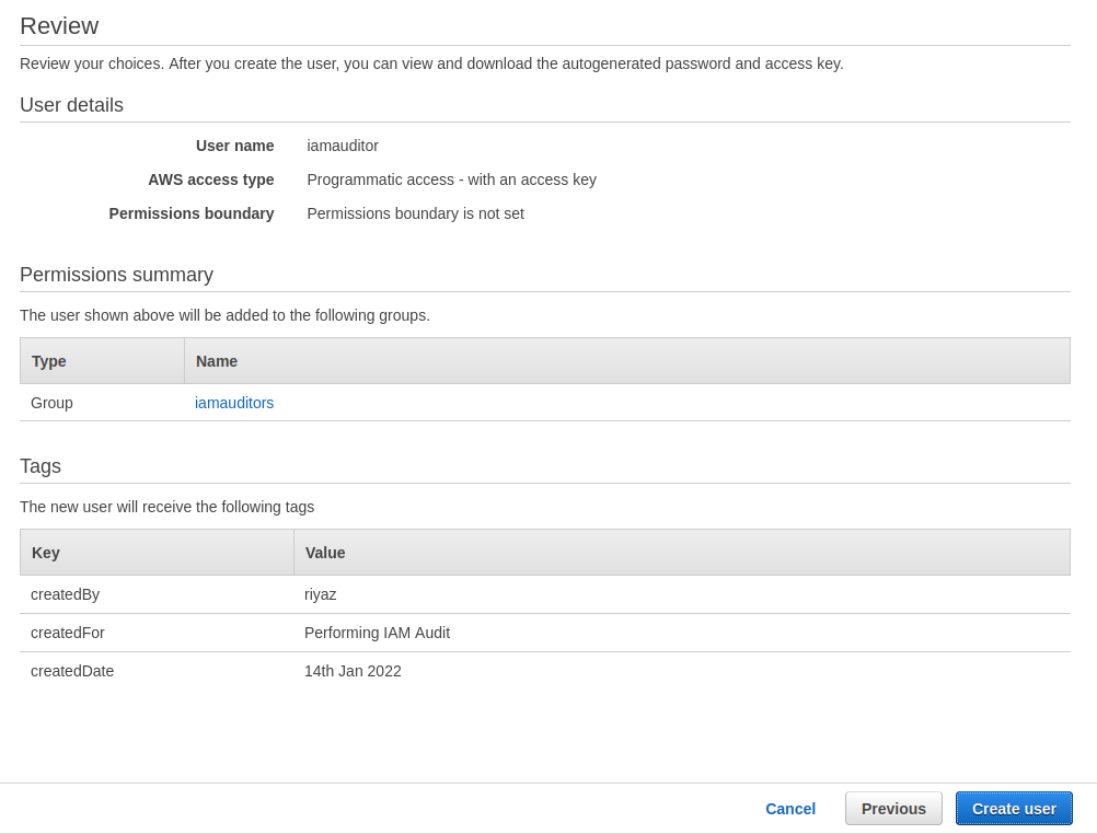 How to perform an IAM Security Audit in AWS