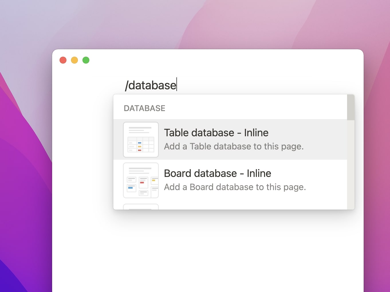 How to create a Notion database for a form