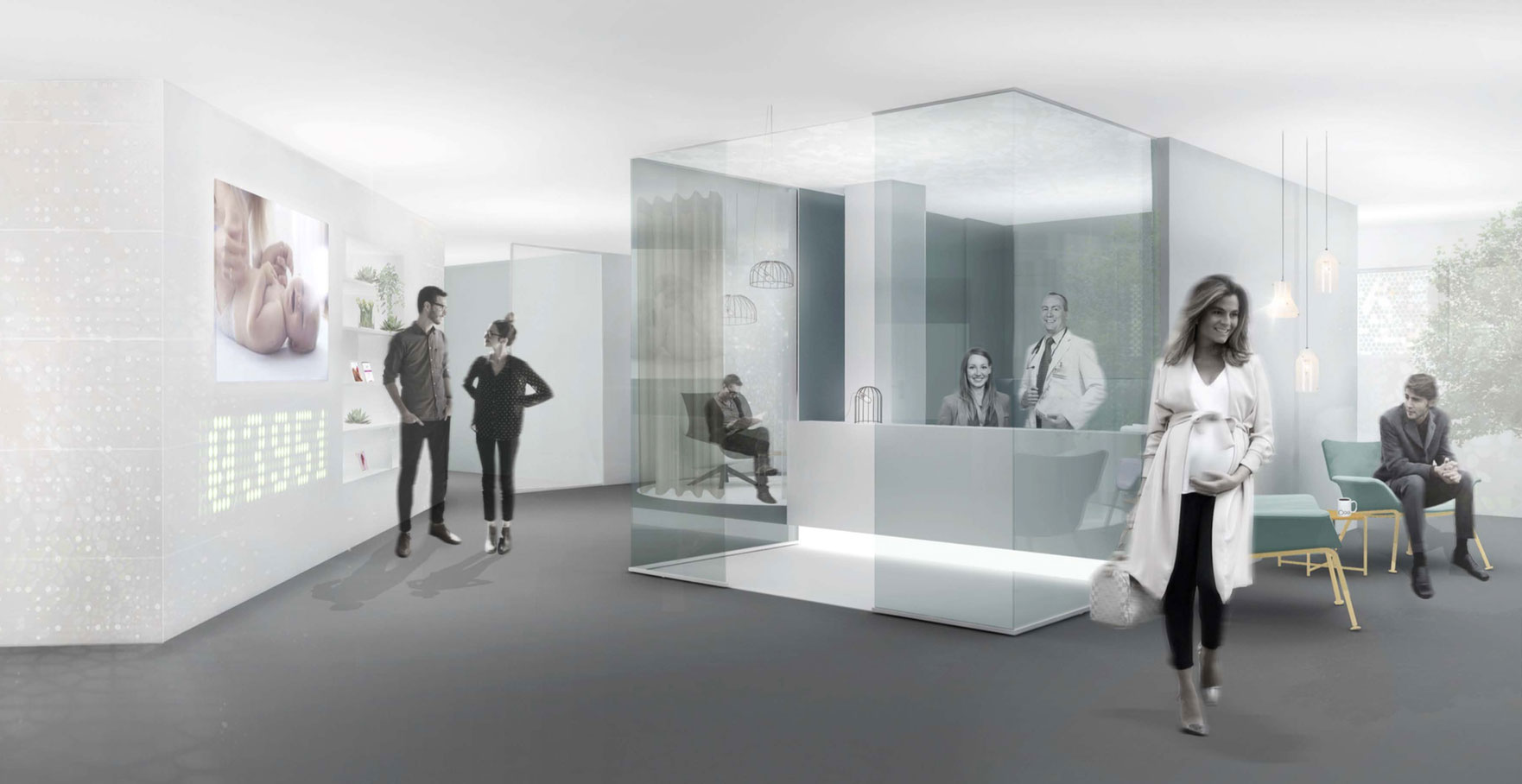 Arkitekttegning av ny klinikk