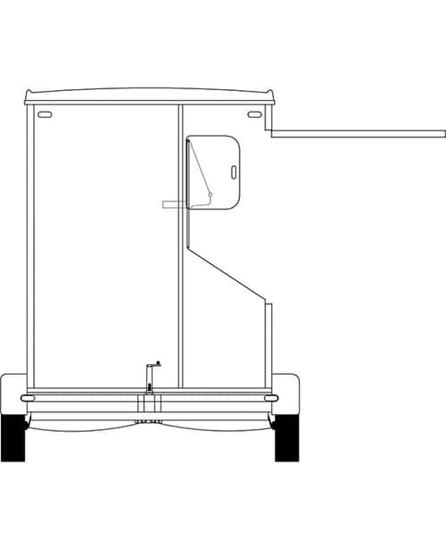 Toilet trailer 2 persons Two toilets in one smart solution