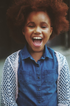 Happy child at Esland