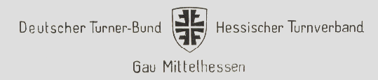 Altes Logo: Deutscher Turnverbund – Hessischer Turnverband – Gau Mittelhessen