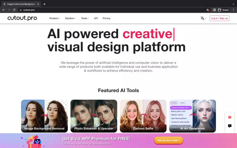 Home Page of Cut out