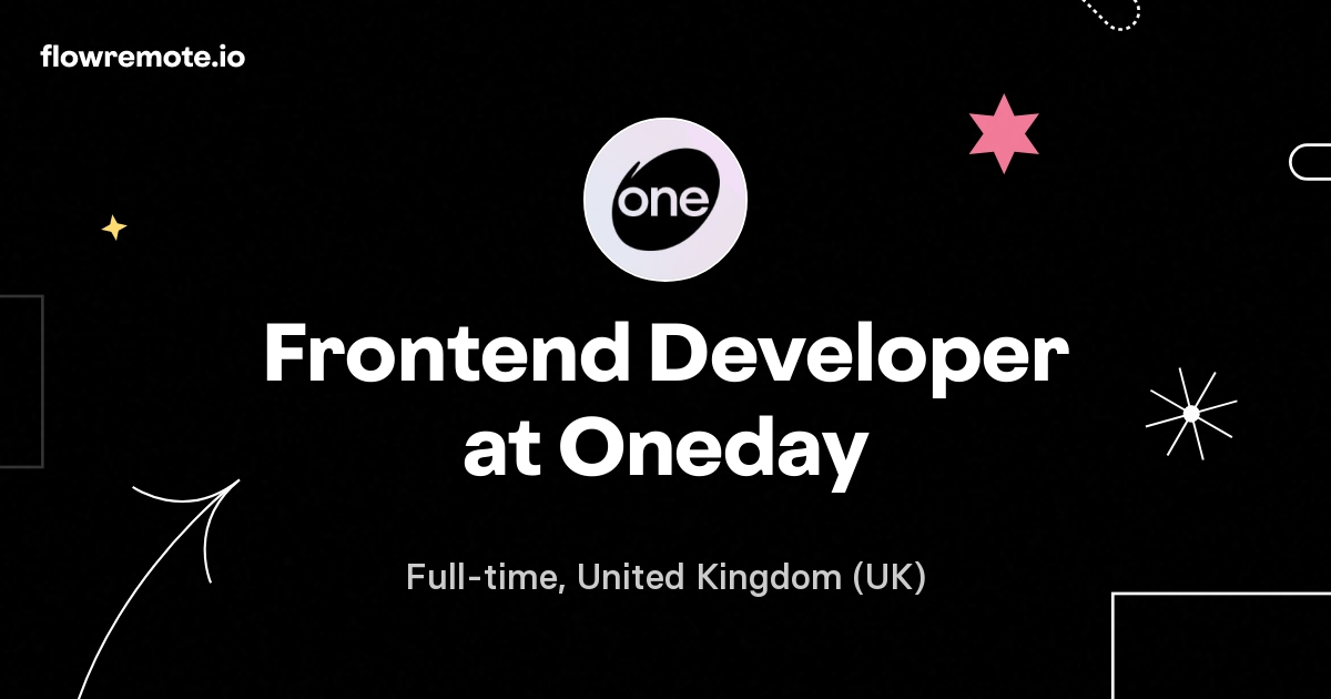 Frontend Developer at Oneday