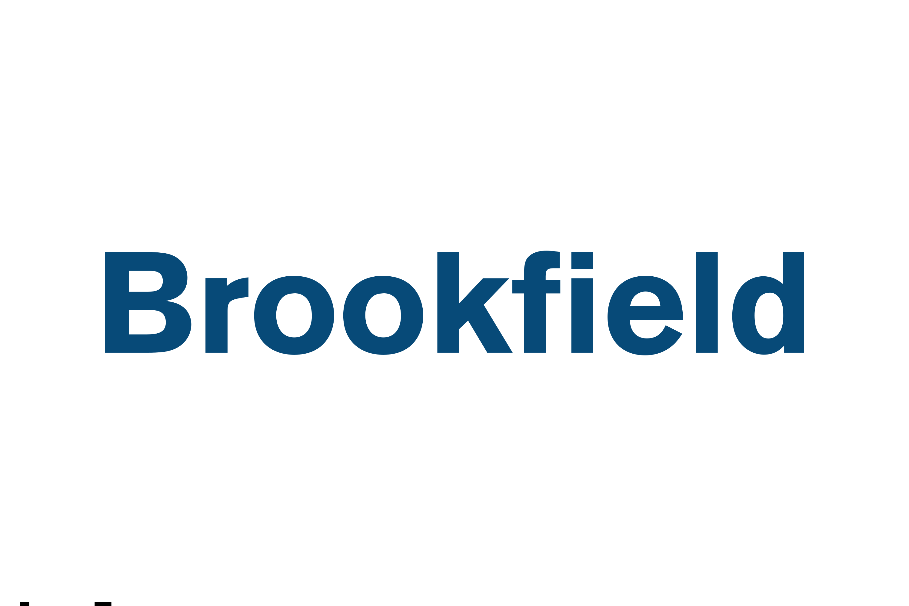 Brookfield logo in greyscale
