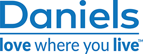 Daniels logo in greyscale