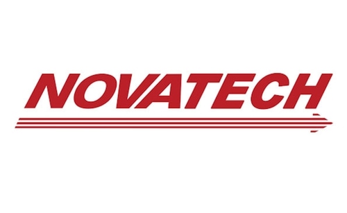 Novatech logo in greyscale