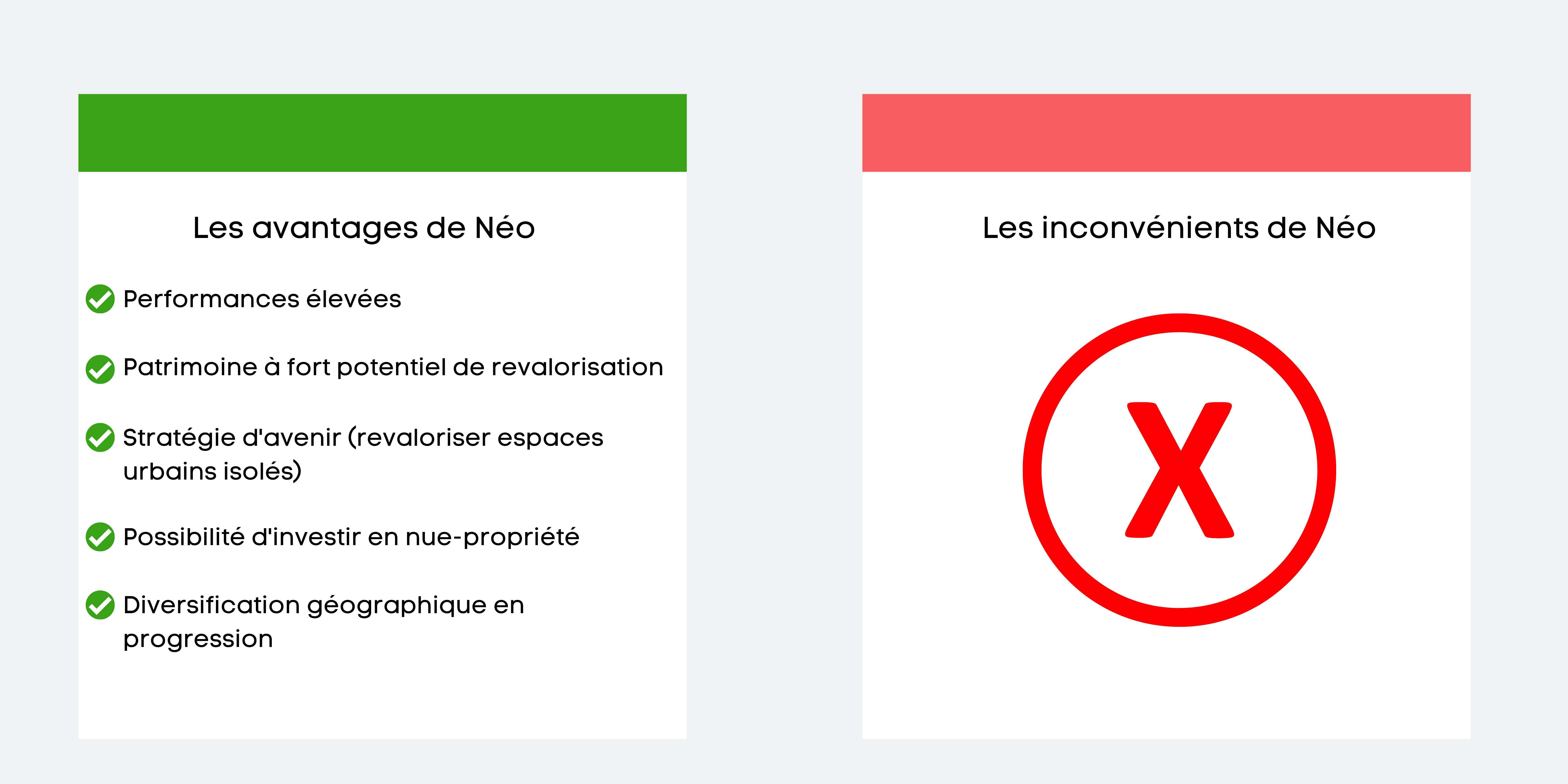 SCPI Néo avantages inconvénients