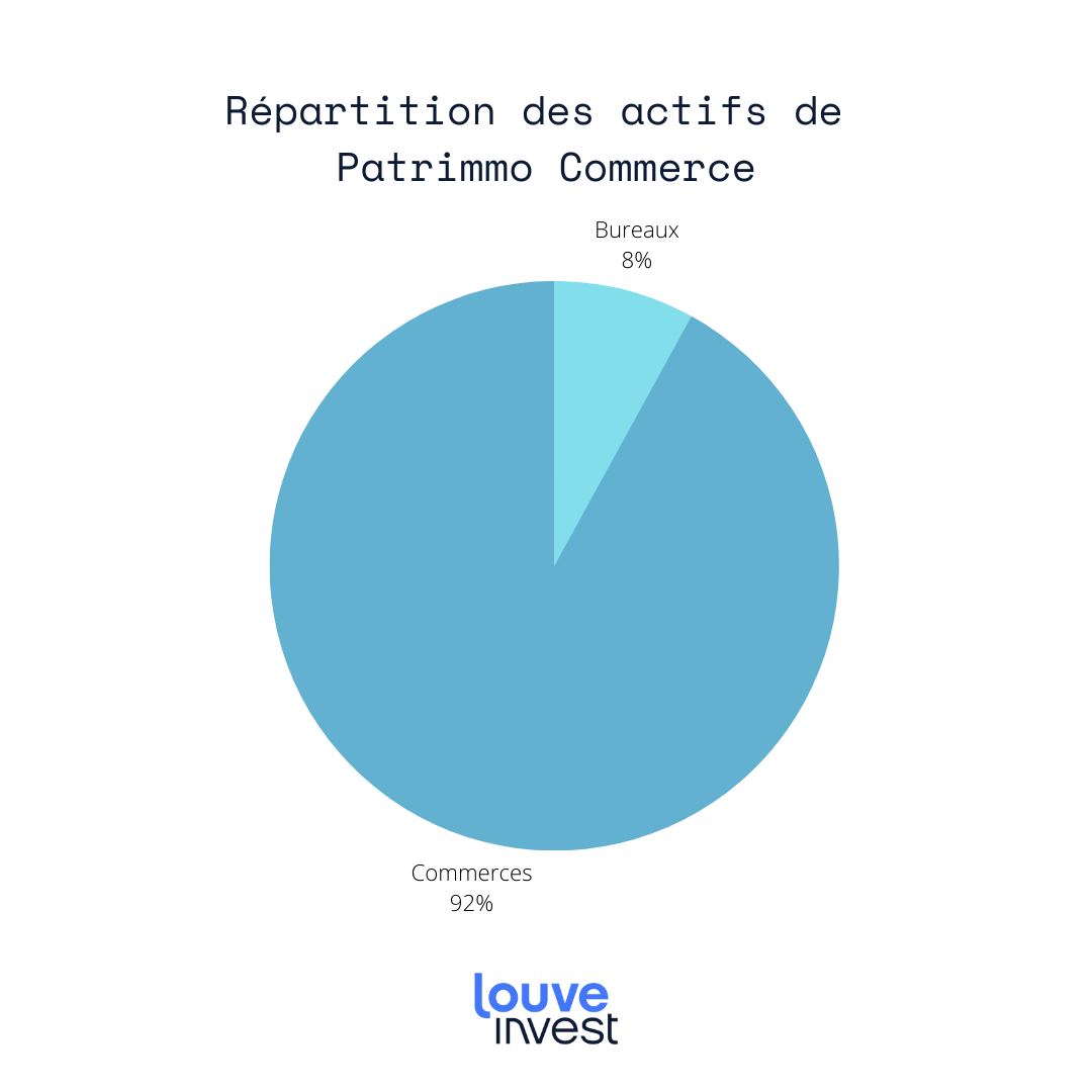 Répartition sectorielle SCPI Patrimmo Commerce