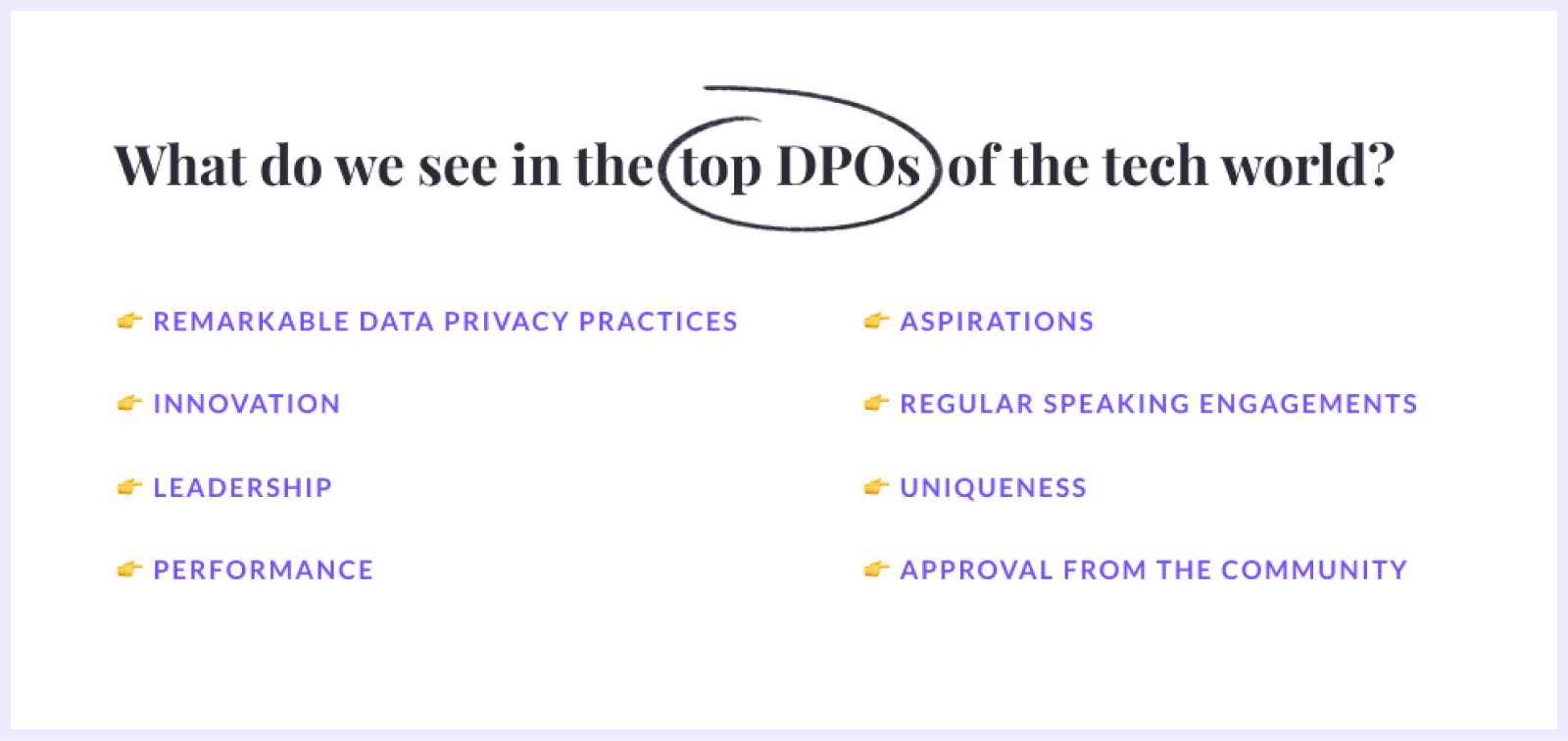 Top DPOs