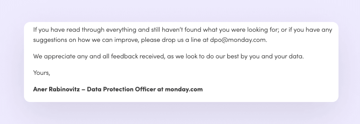 Privacy Policy Monday