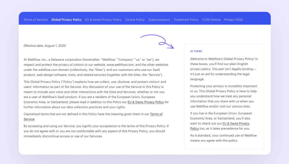 Creative Privacy Policy