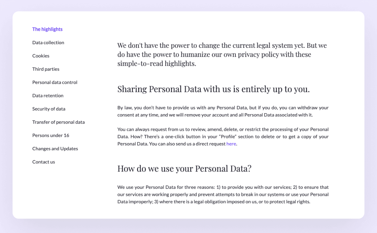 Privacy Policy Mine