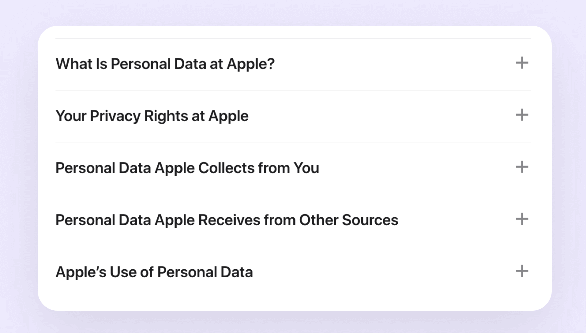 Apple's Privacy Policy