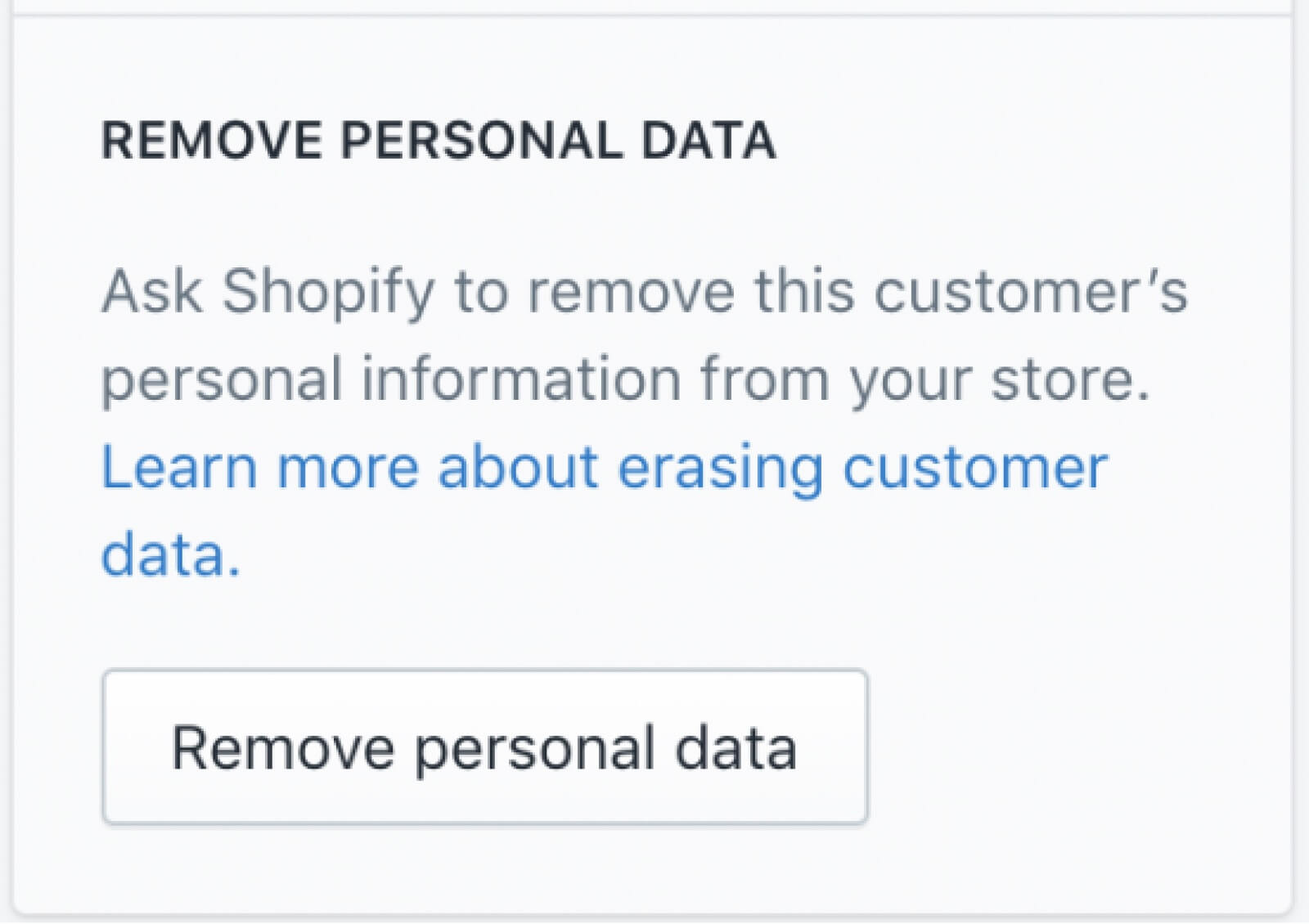 How to Delete User Data from Shopify