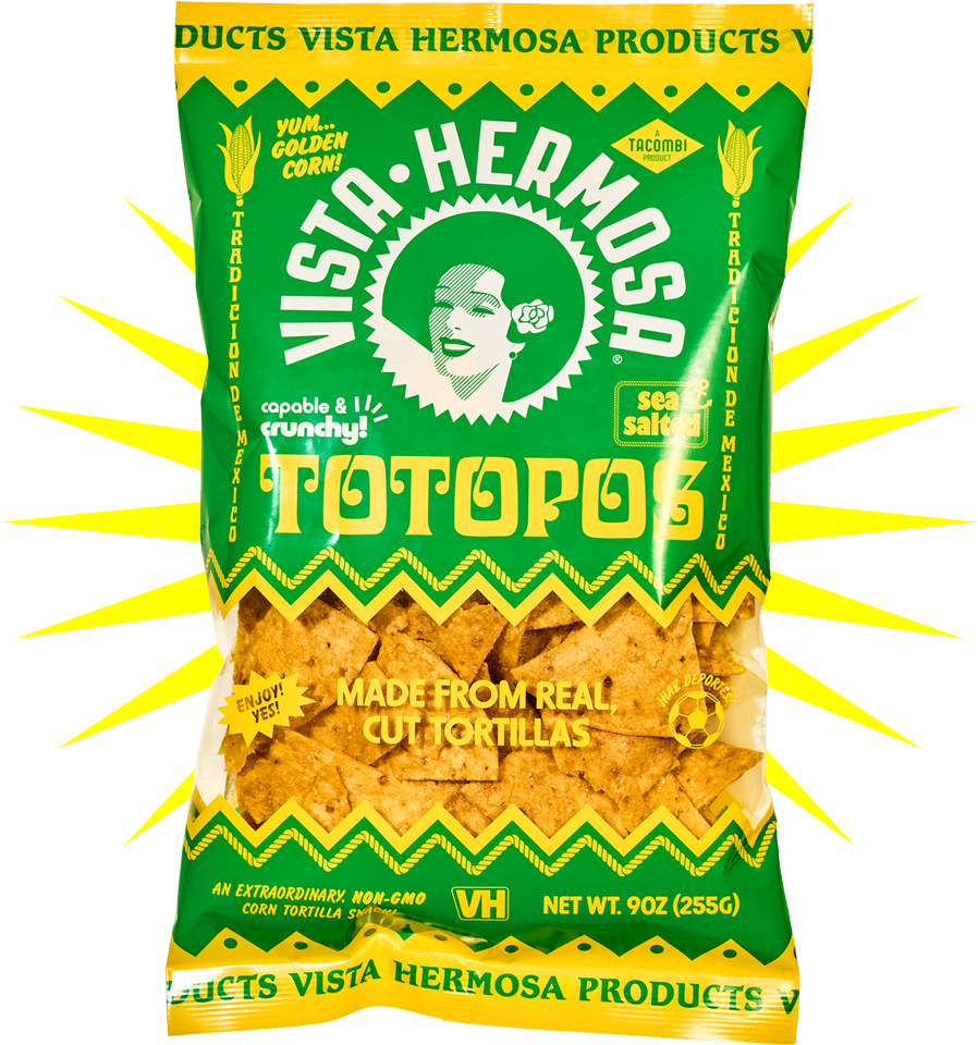 Image of a bag of Vista Hermosa Totopos