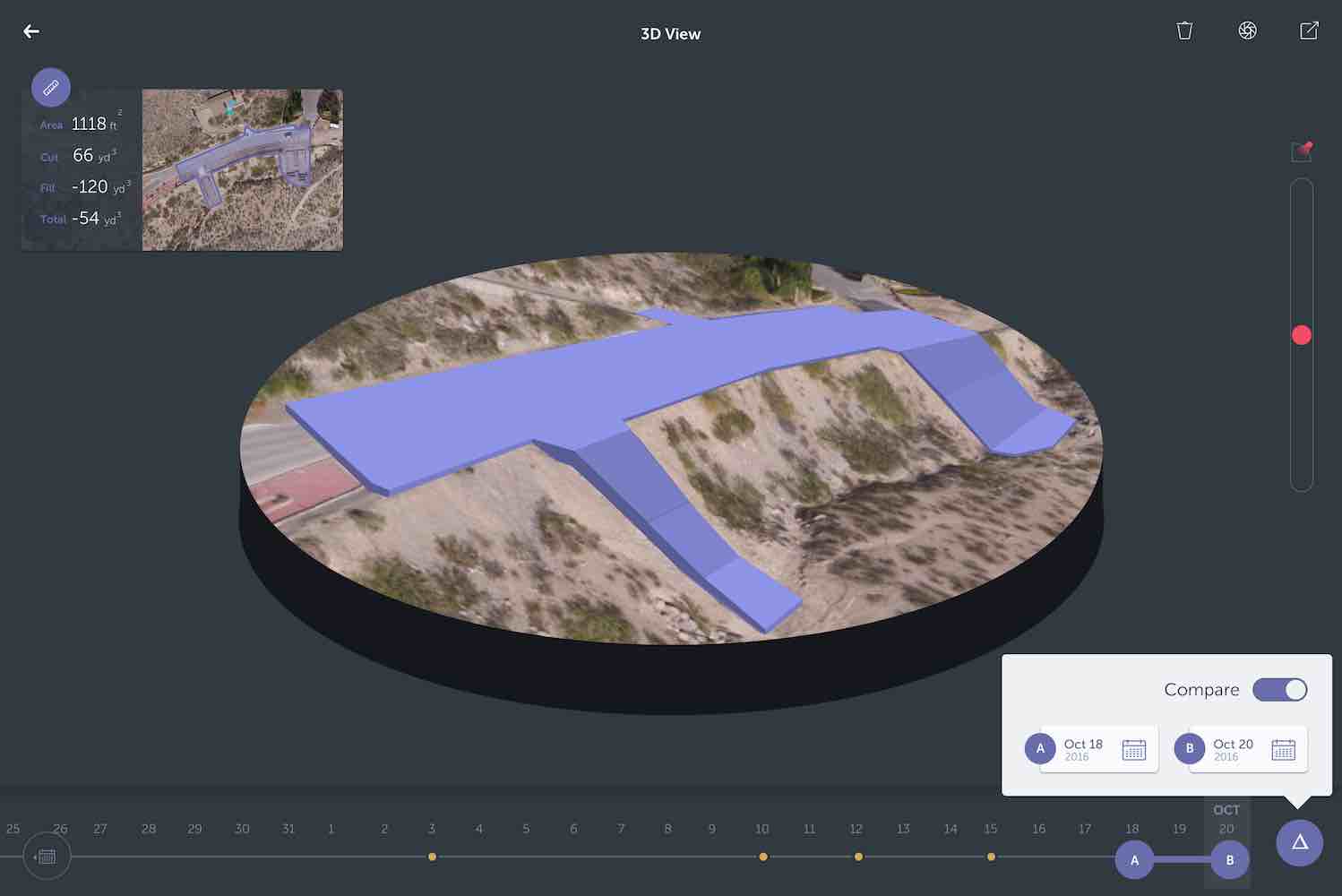 screenshot of unearth's volume inspector