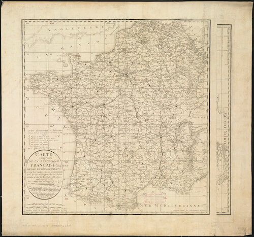 Louis Capitaine Map of France