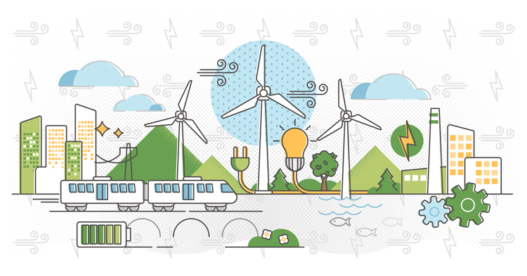Wind energy and battery storage