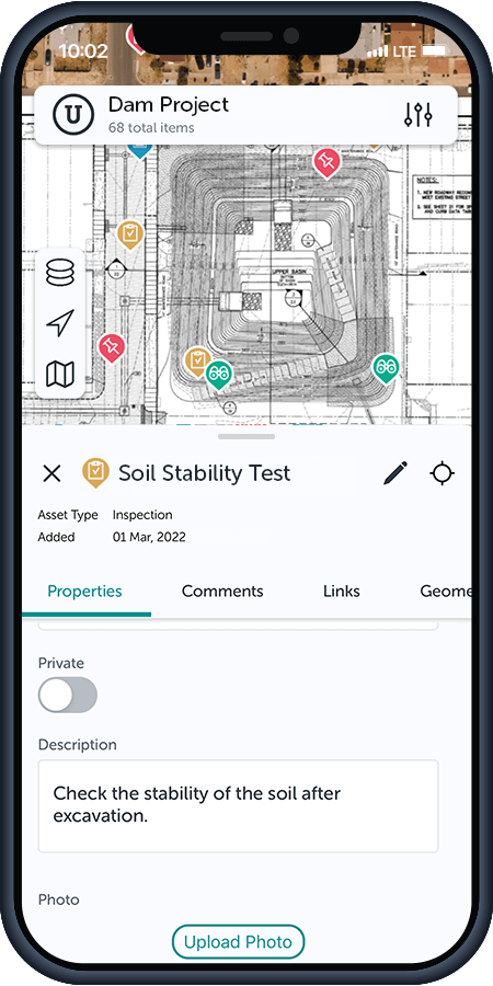 Unearth's Mobile GIS software
