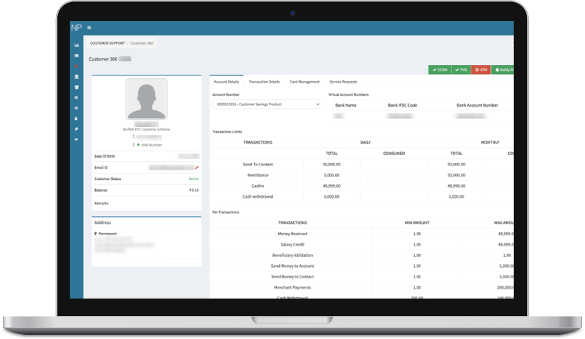 Customer management portal