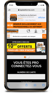 Bannière site web pour télécharger son application mobile