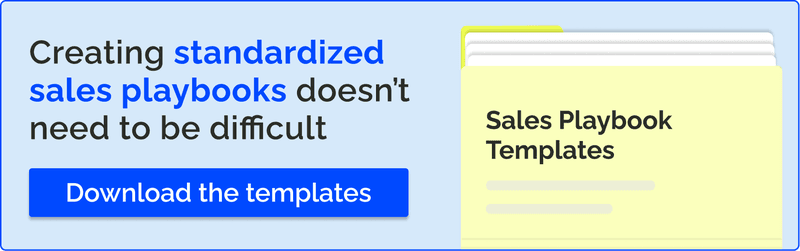Sales playbook templates