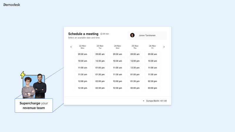 Schedule the next step while you are still in the meeting