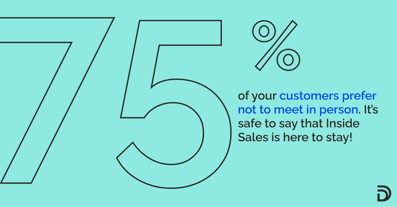 75% of your customers prefer not to meet in person