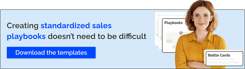 Sales playbook templates