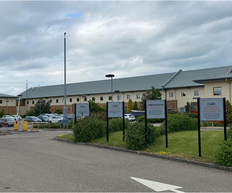 Yarl's wood building.