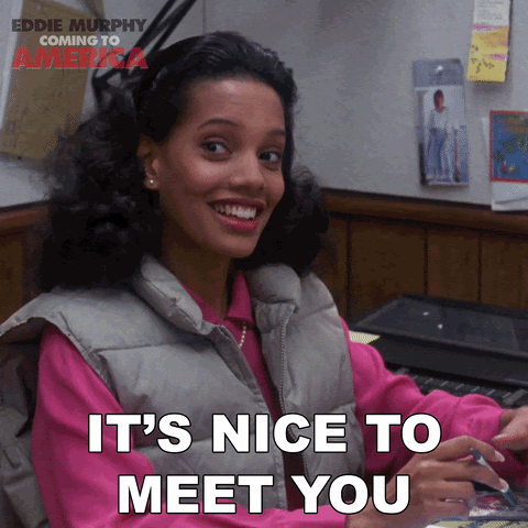 Nice to meet you GIF