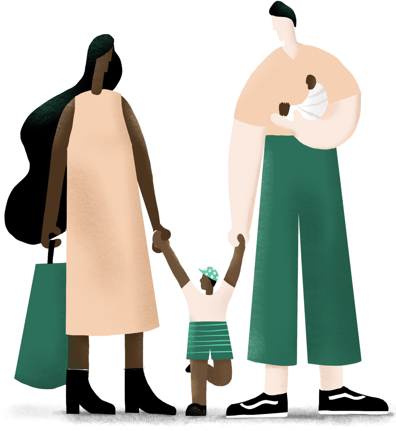 Illustration of a family