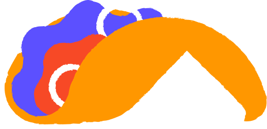 ilustração de um taco mexicano