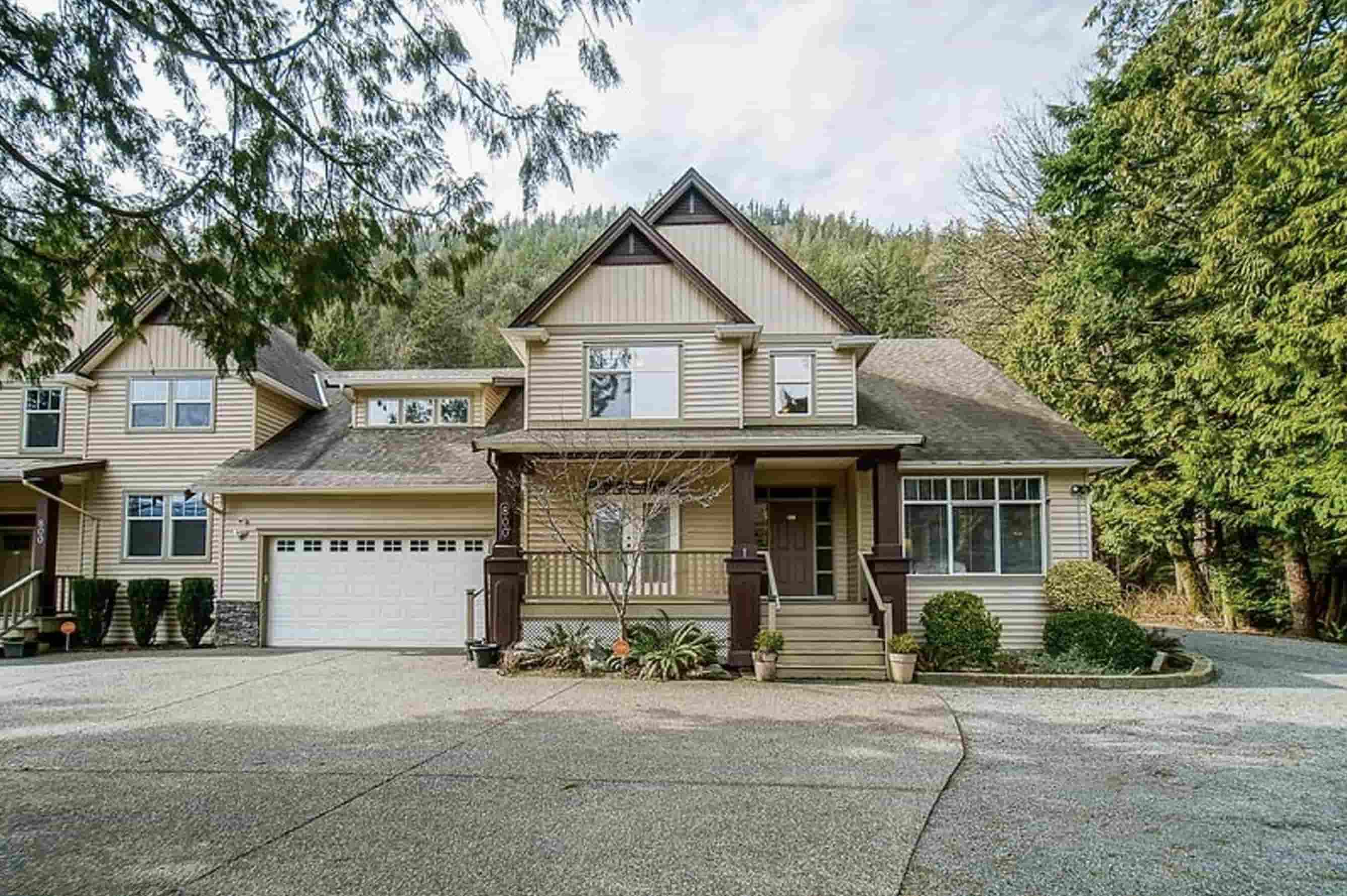 A photo of the front of a house